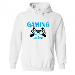 Funny Gaming Is Awesome Controller Gamer Inspired Hood For Kids & Adults Unisex Hoodie